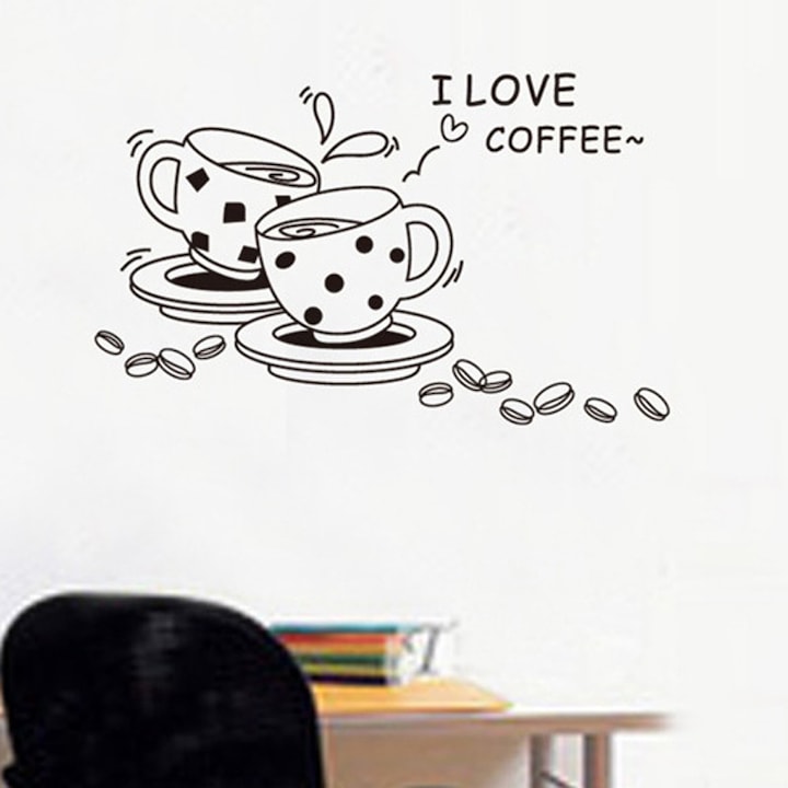 Autocolant bucatarie - Cesti de cafea
