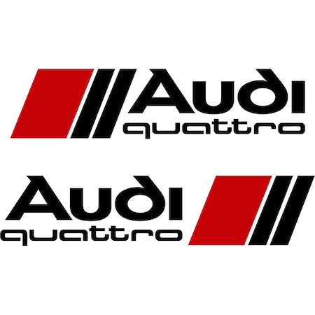 Set 2 Stickere exterior/laterale Audi Quattro