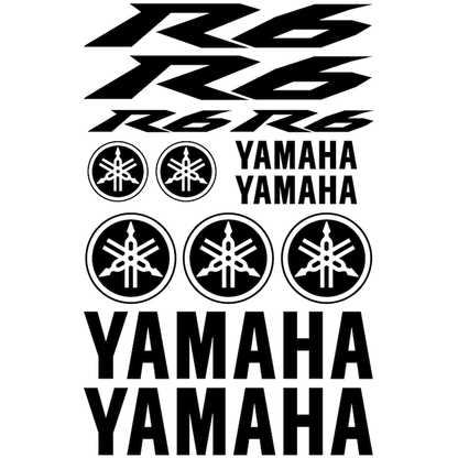 Set 13 Stickere decorative rezistente la apa si UV Yamaha R6