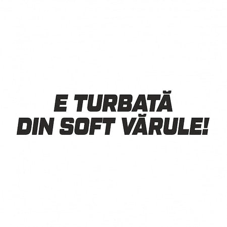 Sticker E turbata din soft varule