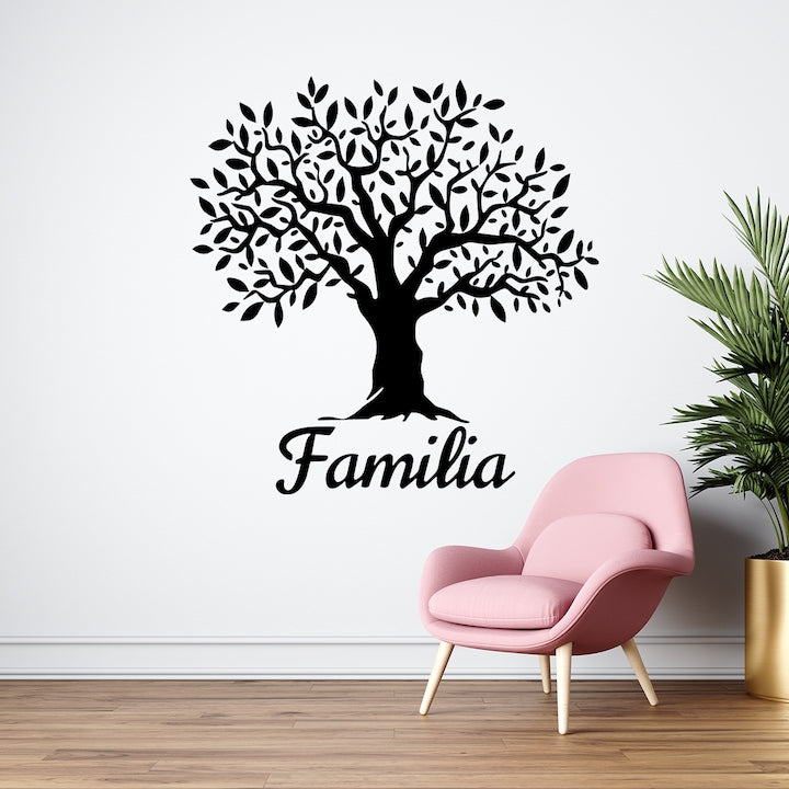 Sticker decorativ pentru perete, Familia creste ca un copac