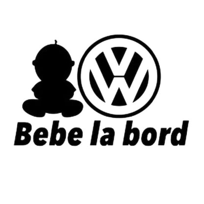 Sticker Bebe la Bord VW