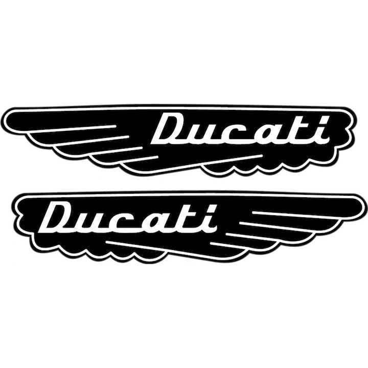 Set 2 stickere Ducati Logo Wings