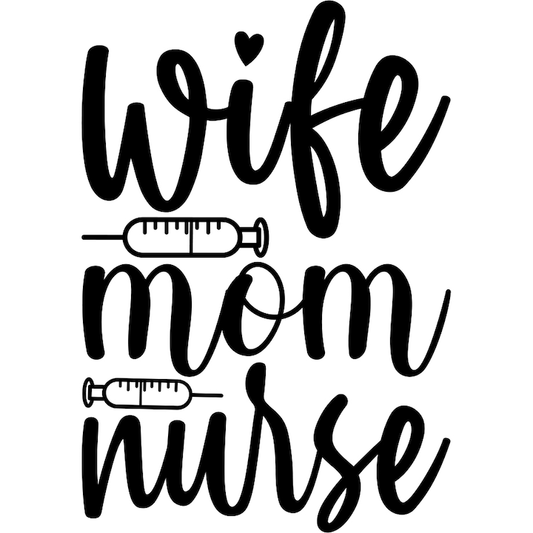 Sticker decorativ pentru perete, Wife mom nurse