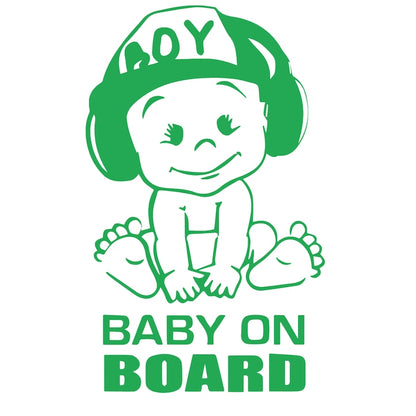 Sticker baby boy  on board