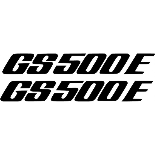 Set 2 stickere moto Suzuki GS500E, rezistente la apa