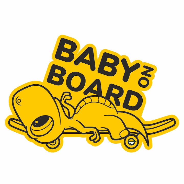Sticker auto Baby on board, dinozaur