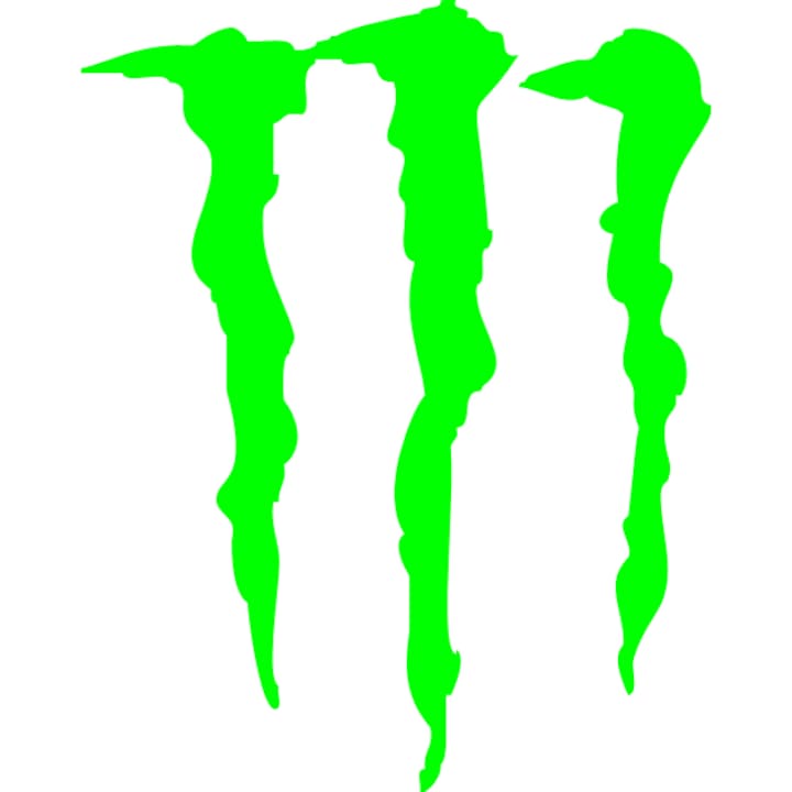 Sticker auto "Monster'' monocolor