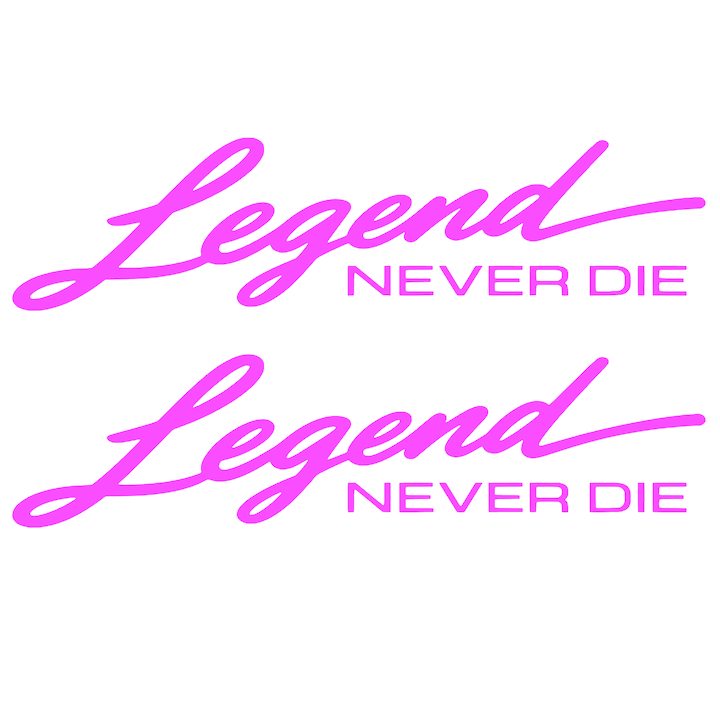 Set 2 stickere decorative, rezistente, Legend never die