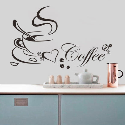 Sticker bucatarie "I love coffe"
