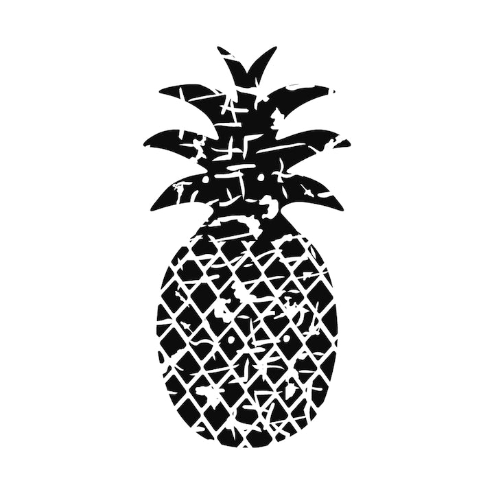 Sticker decorativ pentru perete, Grunge pineapple