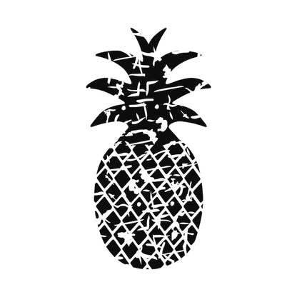 Sticker decorativ pentru perete, Grunge pineapple