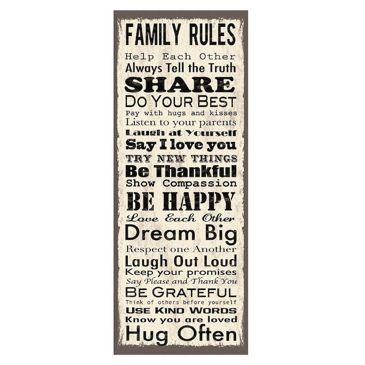Sticker decorativ Family Rules