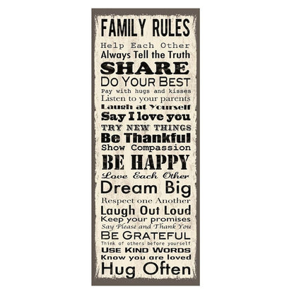 Sticker decorativ Family Rules