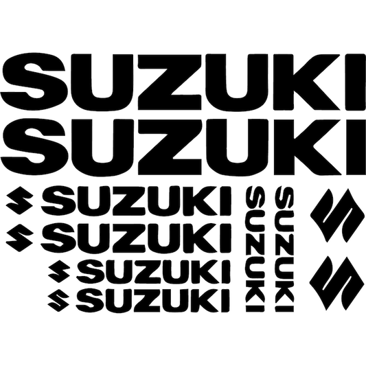 Set 10 Stickere moto Suzuki