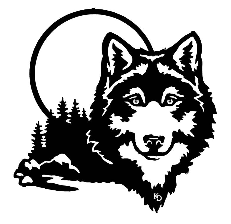 OFERTA LIMITATA Sticker Lup Wolf Landscape