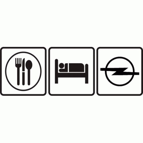 Sticker Eat Sleep Opel