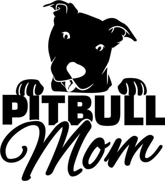 Sticker  pitbull mom