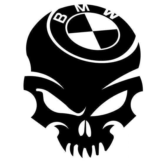 Sticker BMW Skull