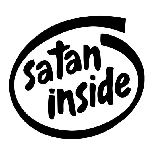 Sticker Satan Inside