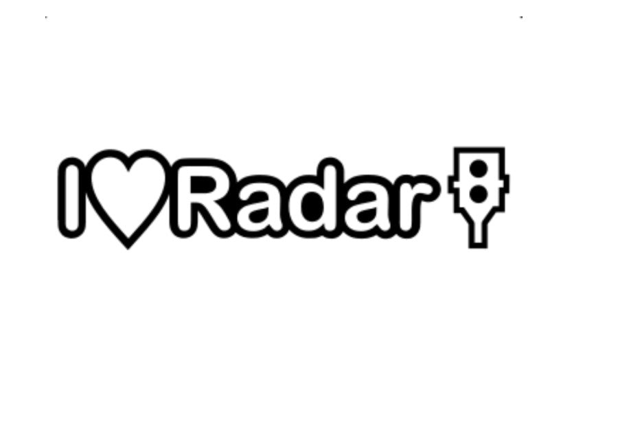 Sticker I love radar