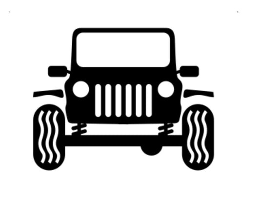 Sticker Jeep wrangler fata