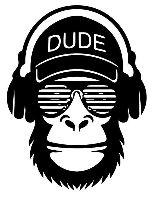 Sticker Dude Monkey