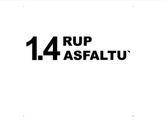 Sticker 1.4 rup asfaltu
