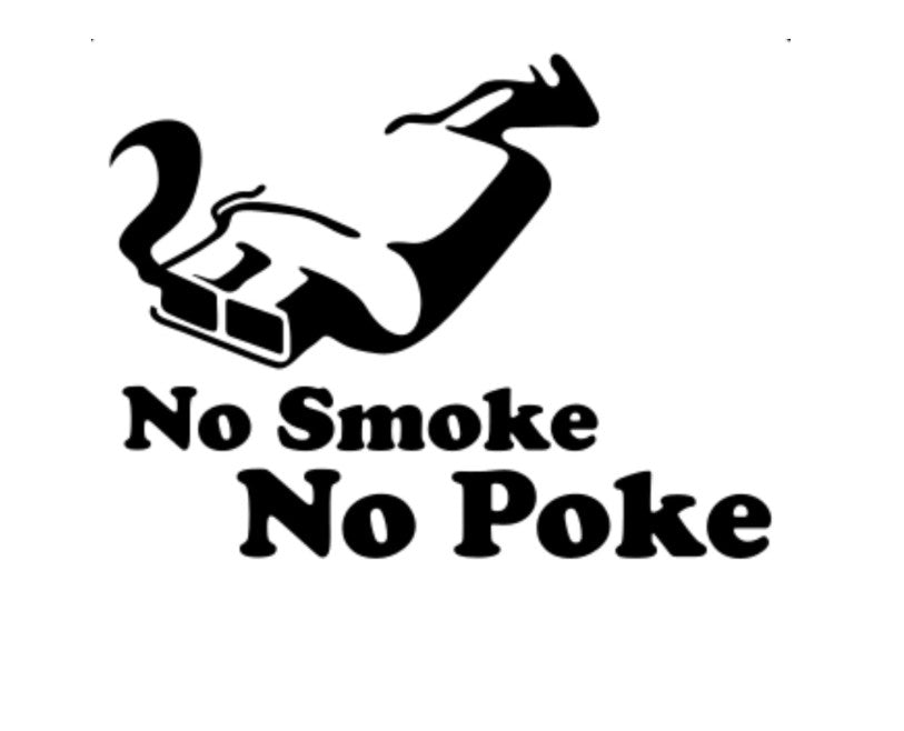 Sticker No Smoke No Poke