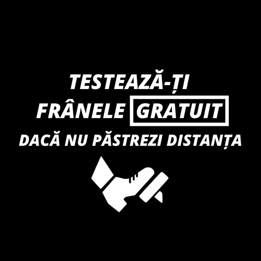 Sticker Testeaza Gratuit Franele Daca Nu Pastrezi Distanta