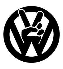 Sticker VW peace